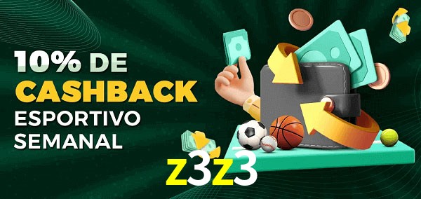 10% de bônus de cashback na z3z3
